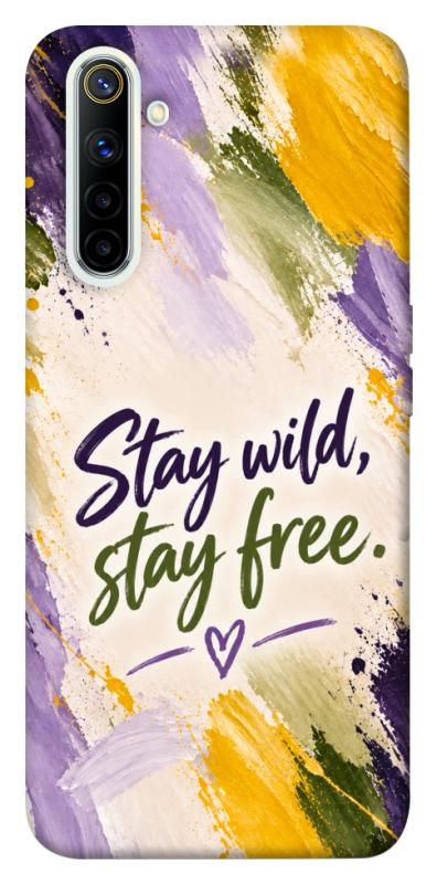 Чехол itsPrint Stay wild для Realme 6, надписи, купить оптом с доставкой