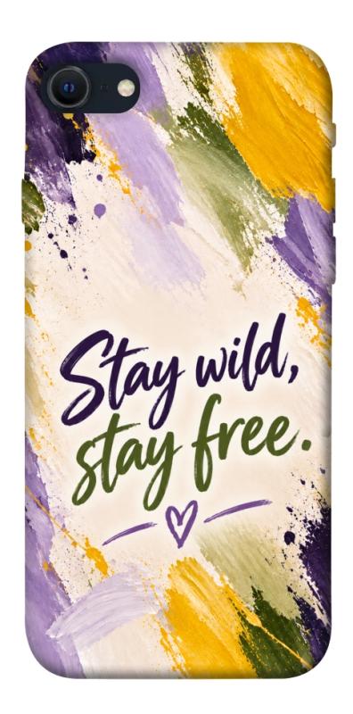 Чохол itsPrint Stay wild для Apple iPhone SE (2020), написи, купити оптом з доставкою