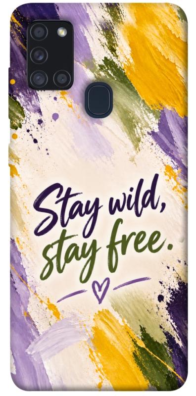 Чохол itsPrint Stay wild для Samsung Galaxy A21s, написи, купити оптом з доставкою