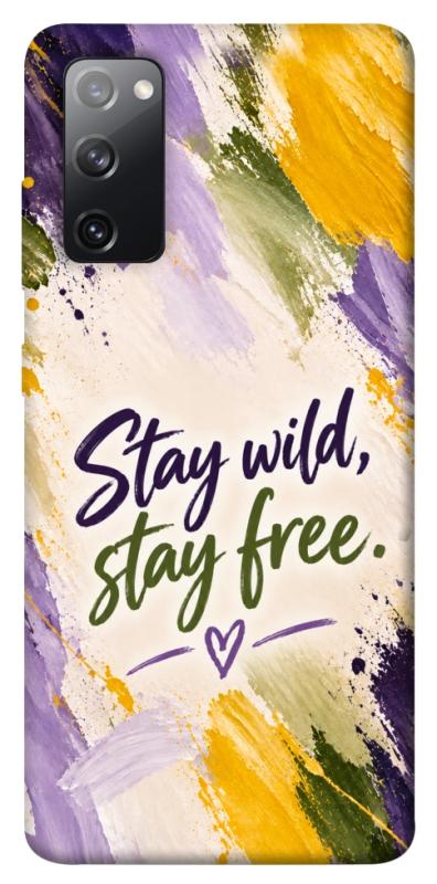 Чохол itsPrint Stay wild для Samsung Galaxy S20 FE, написи, купити оптом з доставкою