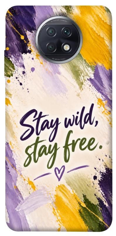 Чохол itsPrint Stay wild для Xiaomi Redmi Note 9 5G / Note 9T, написи, купити оптом з доставкою