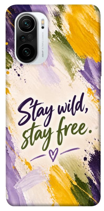 Чехол itsPrint Stay wild для Xiaomi Redmi K40 / K40 Pro / K40 Pro+ / Poco F3, надписи, купить оптом с доставкой