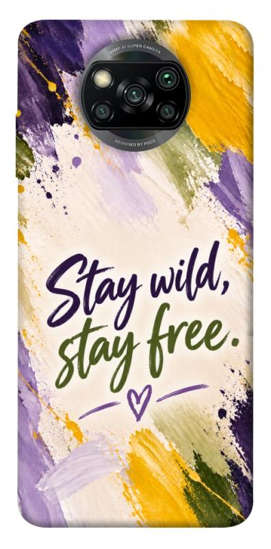 Чохол itsPrint Stay wild для Xiaomi Poco X3 NFC / Poco X3 Pro, написи, купити оптом з доставкою