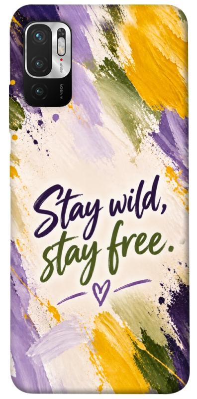 Чохол itsPrint Stay wild для Xiaomi Redmi Note 10 5G, написи, купити оптом з доставкою