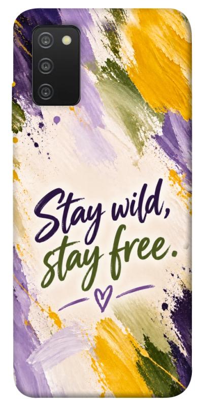 Чохол itsPrint Stay wild для Samsung Galaxy A03s, написи, купити оптом з доставкою