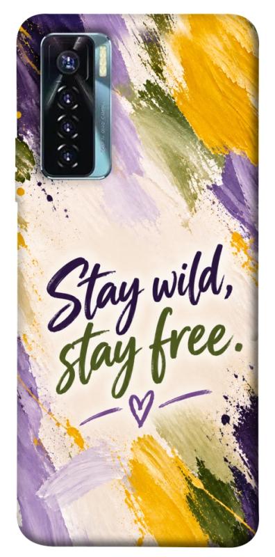 Чехол itsPrint Stay wild для TECNO Camon 17 Pro, надписи, купить оптом с доставкой