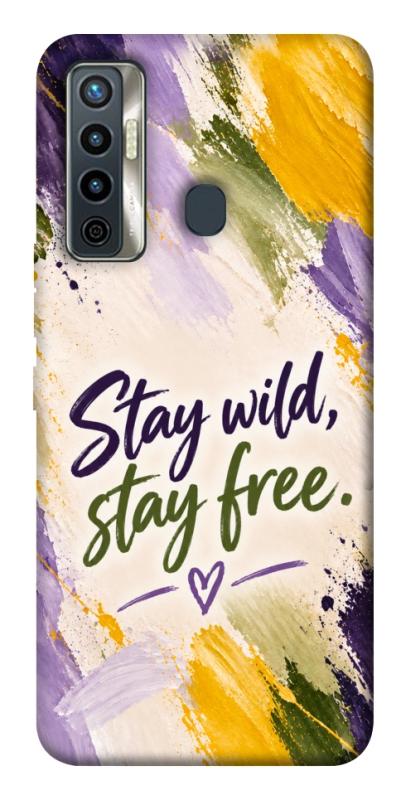 Чохол itsPrint Stay wild для TECNO Camon 17 Pro, написи, купити оптом з доставкою