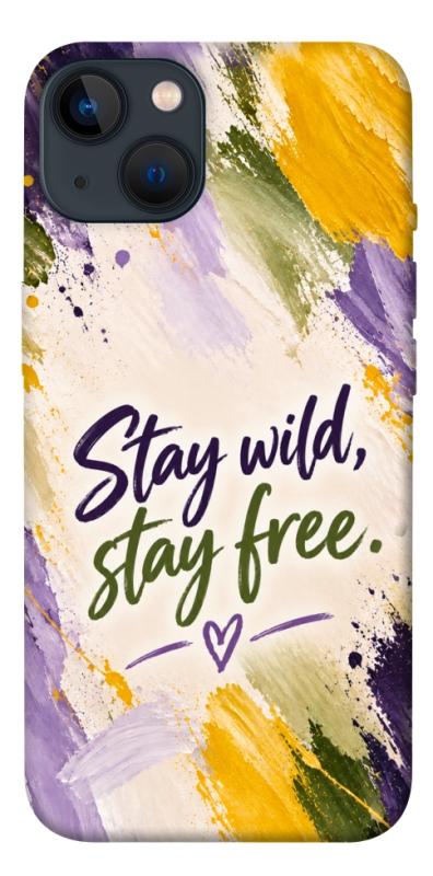 Чохол itsPrint Stay wild для Apple iPhone 13 (6.1"), написи, купити оптом з доставкою