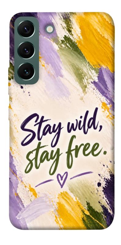 Чехол itsPrint Stay wild для Samsung Galaxy S22, надписи, купить оптом с доставкой