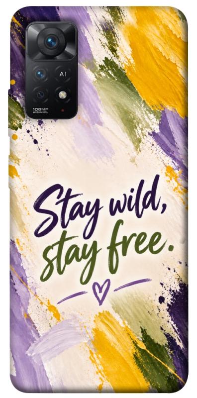 Чехол itsPrint Stay wild для Xiaomi Redmi Note 11 Pro 4G/5G, надписи, купить оптом с доставкой