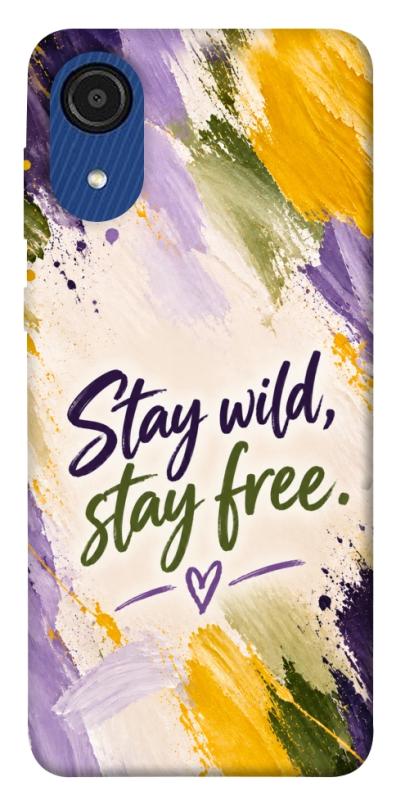 Чехол itsPrint Stay wild для Samsung Galaxy A03 Core, надписи, купить оптом с доставкой