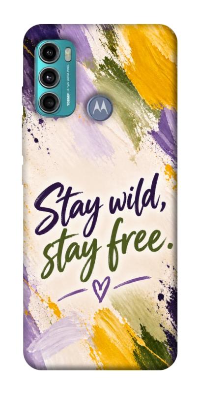 Чохол itsPrint Stay wild для Motorola Moto G60, написи, купити оптом з доставкою