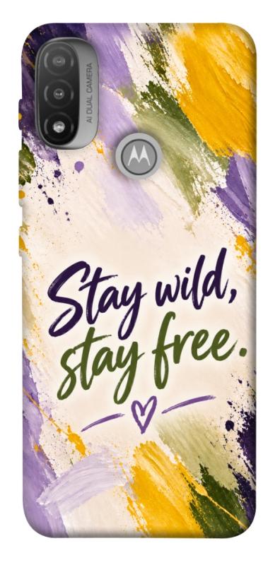 Чохол itsPrint Stay wild для Motorola Moto E20, написи, купити оптом з доставкою