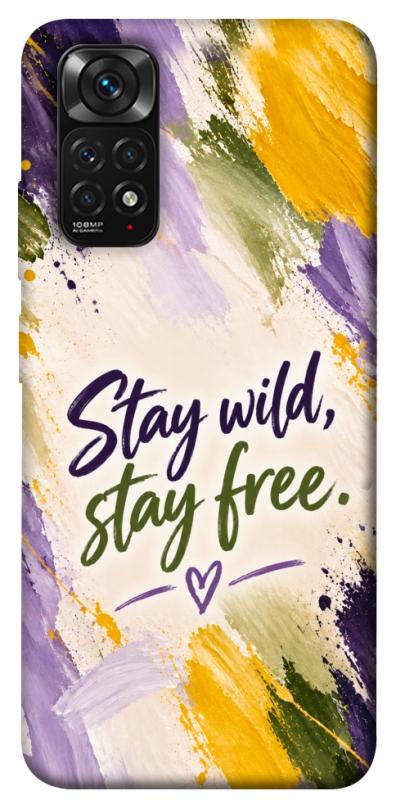 Чехол itsPrint Stay wild для Xiaomi Redmi Note 11 (Global) / Note 11S, надписи, купить оптом с доставкой