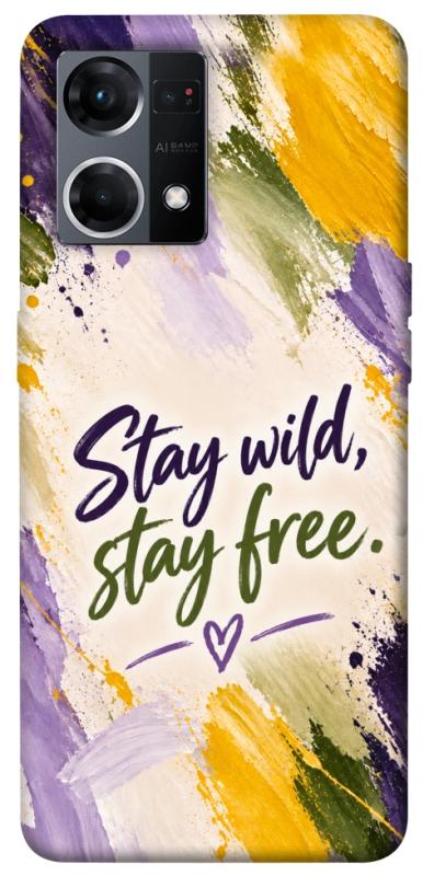 Чохол itsPrint Stay wild для Oppo Reno 7 4G, написи, купити оптом з доставкою