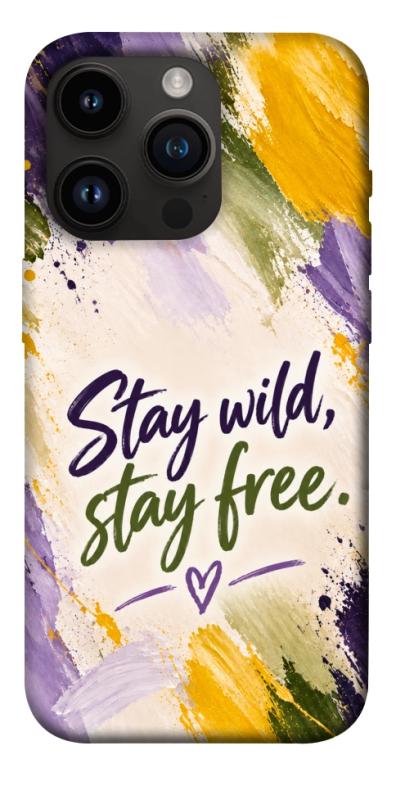 Чохол itsPrint Stay wild для Apple iPhone 14 Pro (6.1"), написи, купити оптом з доставкою