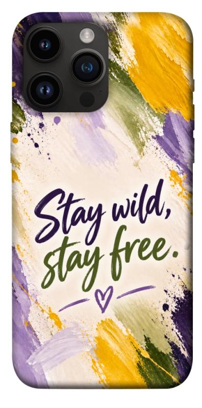 Чохол itsPrint Stay wild для Apple iPhone 14 Pro Max (6.7"), написи, купити оптом з доставкою