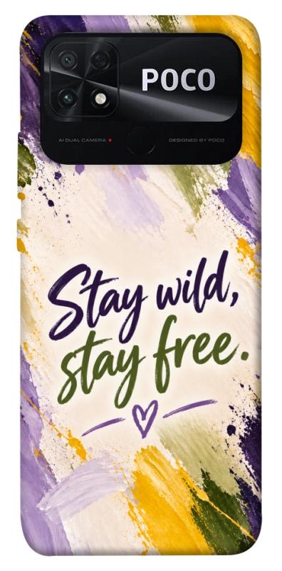 Чохол itsPrint Stay wild для Xiaomi Poco C40, написи, купити оптом з доставкою