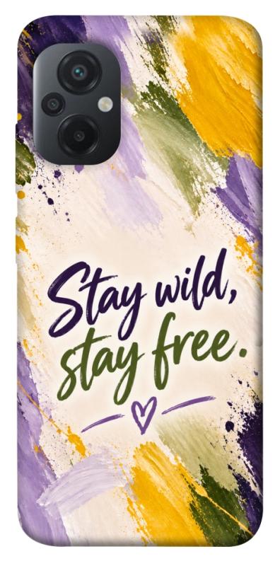 Чехол itsPrint Stay wild для Xiaomi Poco M5, надписи, купить оптом с доставкой