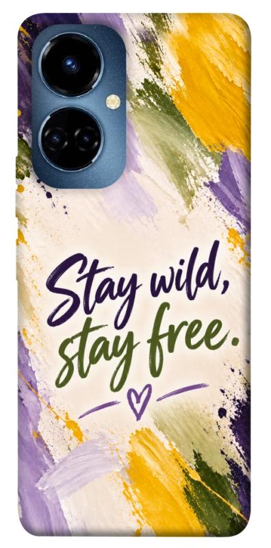 Чохол itsPrint Stay wild для TECNO Camon 19 (CI6n) / 19 Pro (CI8n), написи, купити оптом з доставкою