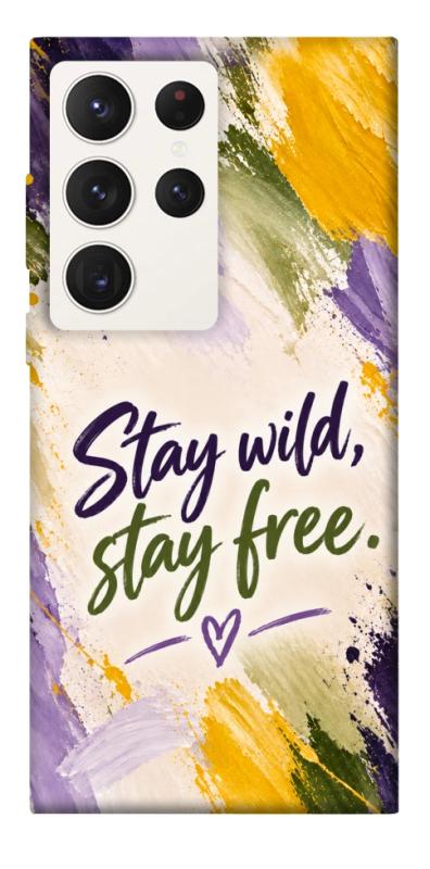 Чохол itsPrint Stay wild для Samsung Galaxy S23 Ultra, написи, купити оптом з доставкою