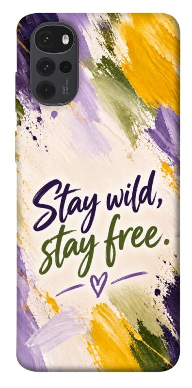 Чохол itsPrint Stay wild для Motorola Moto G22, написи, купити оптом з доставкою