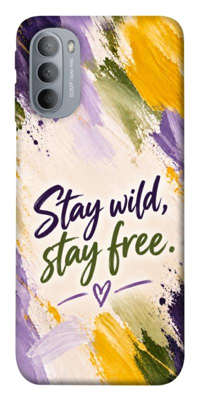 Чохол itsPrint Stay wild для Motorola Moto G31, написи, купити оптом з доставкою