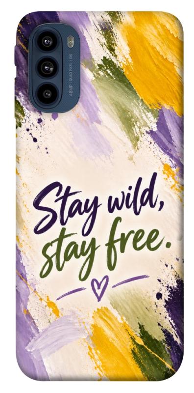 Чохол itsPrint Stay wild для Motorola Moto G41, написи, купити оптом з доставкою