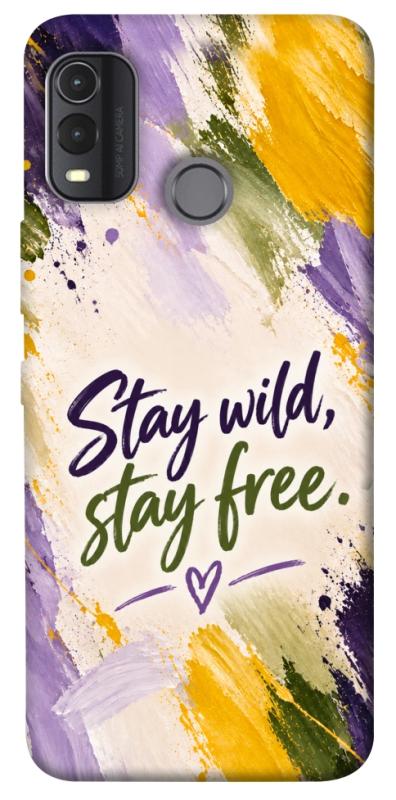 Чохол itsPrint Stay wild для Nokia G11 Plus, написи, купити оптом з доставкою