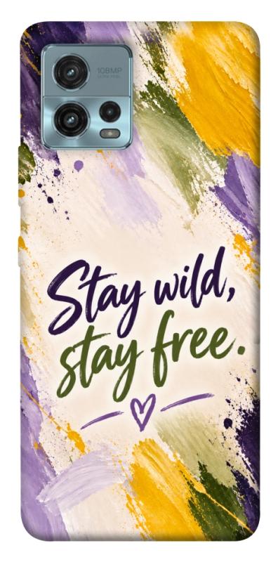 Чохол itsPrint Stay wild для Motorola Moto G72, написи, купити оптом з доставкою