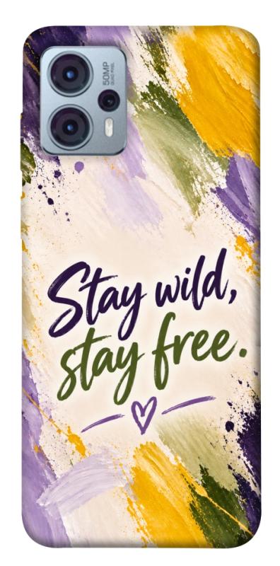 Чохол itsPrint Stay wild для Motorola Moto G23, написи, купити оптом з доставкою