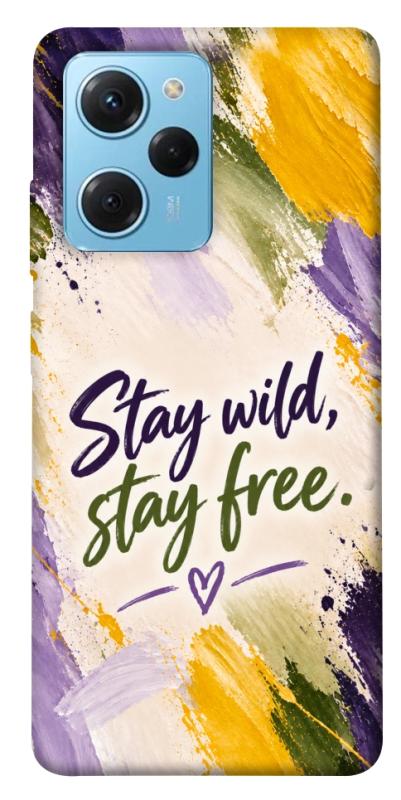 Чохол itsPrint Stay wild для Xiaomi Poco X5 Pro 5G, написи, купити оптом з доставкою