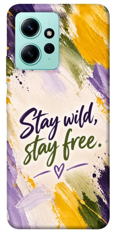 Чохол itsPrint Stay wild для Xiaomi Redmi Note 12 4G, написи, купити оптом з доставкою