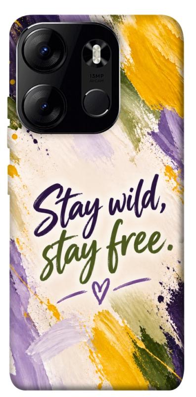 Чохол itsPrint Stay wild для Tecno Spark Go 2023, написи, купити оптом з доставкою