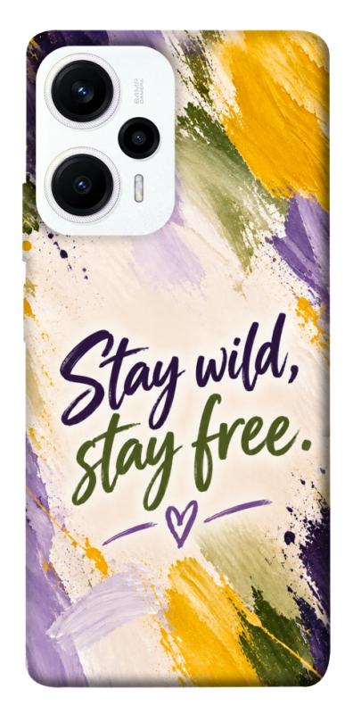 Чохол itsPrint Stay wild для Xiaomi Poco F5 / Note 12 Turbo, написи, купити оптом з доставкою