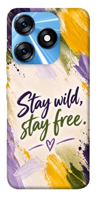 Чохол itsPrint Stay wild для TECNO Spark 10 Pro, написи, купити оптом з доставкою