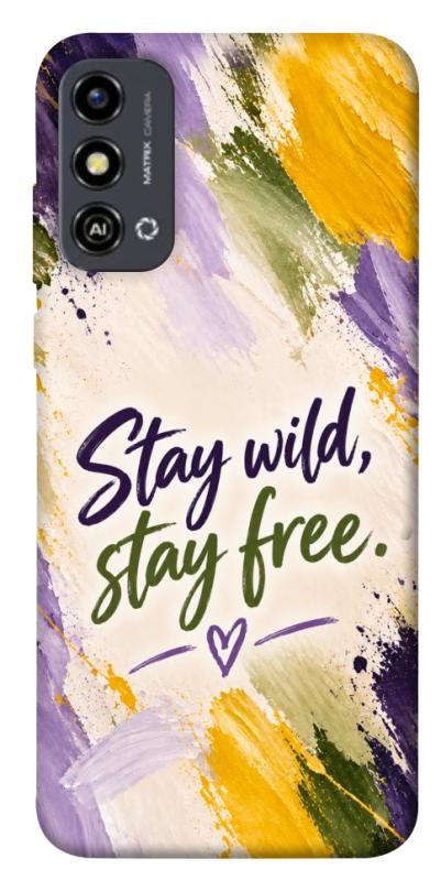 Чохол itsPrint Stay wild для ZTE Blade A53, написи, купити оптом з доставкою