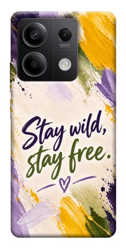 Чохол itsPrint Stay wild для Xiaomi Redmi Note 13 5G, написи, купити оптом з доставкою