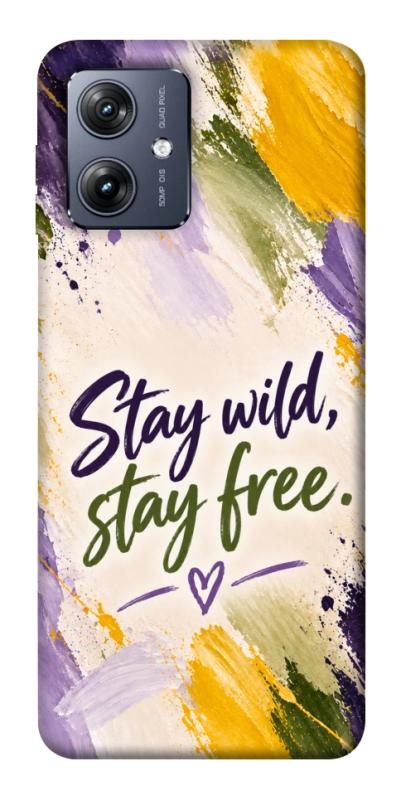 Чохол itsPrint Stay wild для Motorola Moto G54, написи, купити оптом з доставкою