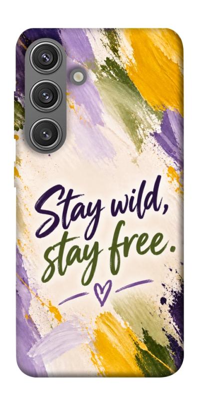 Чехол itsPrint Stay wild для Samsung Galaxy S24, надписи, купить оптом с доставкой
