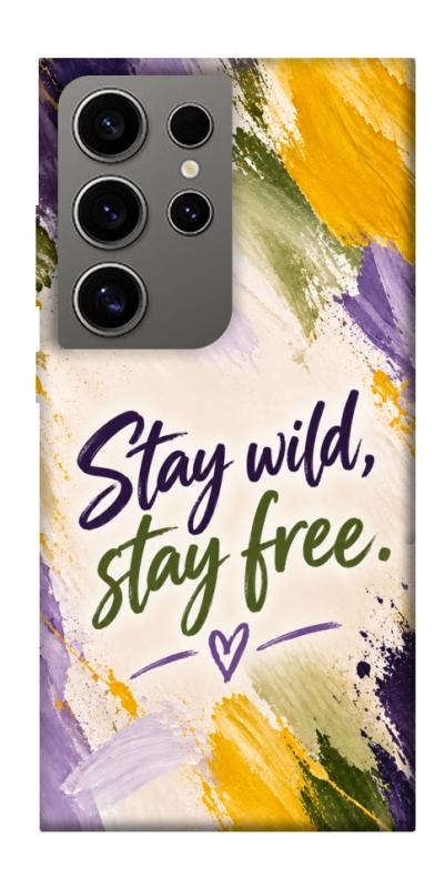 Чохол itsPrint Stay wild для Samsung Galaxy S24 Ultra, написи, купити оптом з доставкою