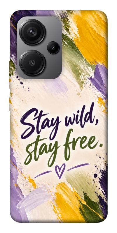 Чохол itsPrint Stay wild для Xiaomi Redmi Note 13 Pro+, написи, купити оптом з доставкою