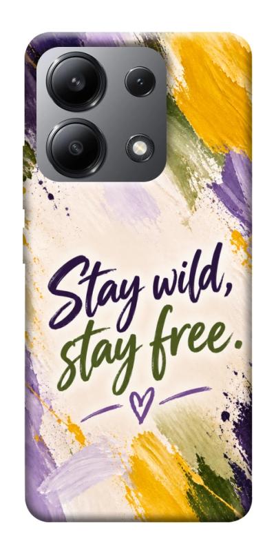 Чохол itsPrint Stay wild для Xiaomi Redmi Note 13 4G, написи, купити оптом з доставкою