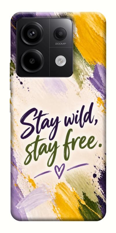 Чохол itsPrint Stay wild для Xiaomi Redmi Note 13 Pro 4G, написи, купити оптом з доставкою