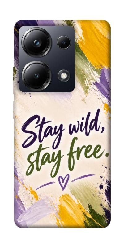 Чохол itsPrint Stay wild для Xiaomi Redmi Note 13 Pro 4G, написи, купити оптом з доставкою