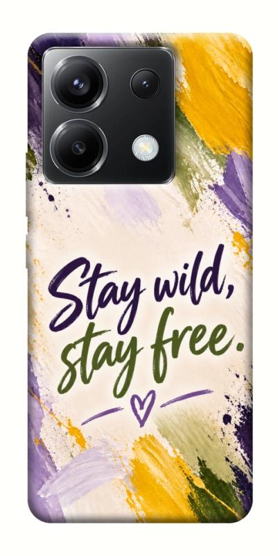 Чохол itsPrint Stay wild для Xiaomi Poco X6, написи, купити оптом з доставкою