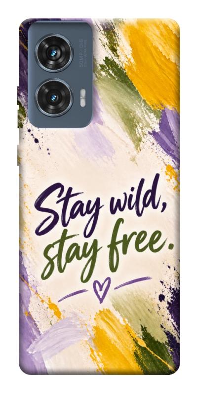Чохол itsPrint Stay wild для Motorola Edge 50 Fusion, написи, купити оптом з доставкою