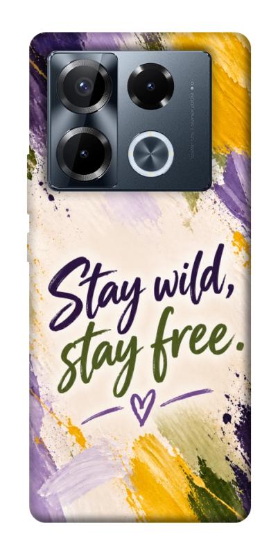 Чохол itsPrint Stay wild для Infinix Note 40 Pro 4G, написи, купити оптом з доставкою
