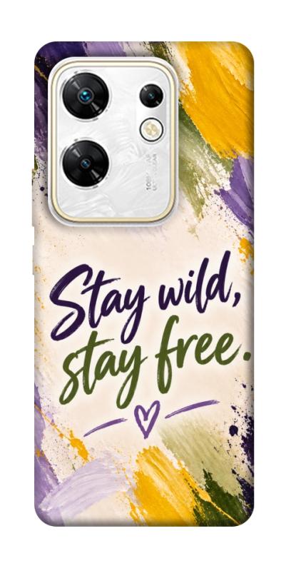 Чохол itsPrint Stay wild для Infinix Zero 30 4G, написи, купити оптом з доставкою