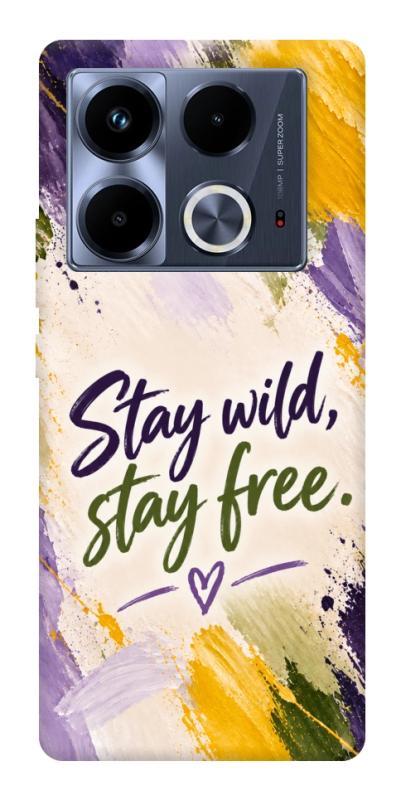 Чохол itsPrint Stay wild для Infinix Note 40 4G, написи, купити оптом з доставкою